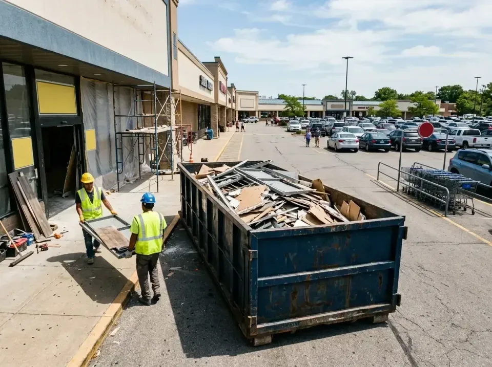 retail-store-renovation-debris-003 — frequently asked questions, Roll-off Dumpster Rentals in Baldwin City, KS